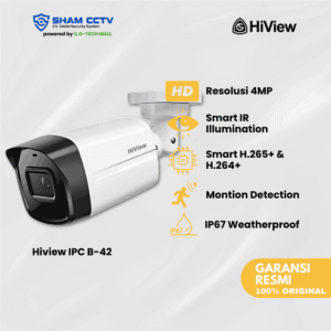 Hiview IPC B-42 4MP – Kamera IP Bullet Outdoor Full Color Night Vision Smart H.265+
