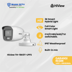 Hiview TH-16K0T-LPFS Outdoor – Kamera 5MP Hybrid Full Color dengan Audio & Smart Dual Light
