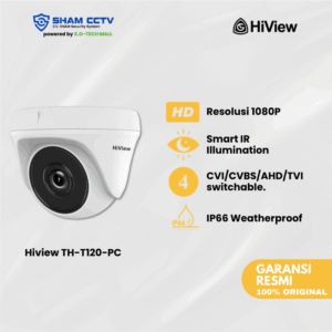 Hiview TH-T120-PC Indoor – Kamera Dome 2MP Full HD dengan Audio & IR Night Vision