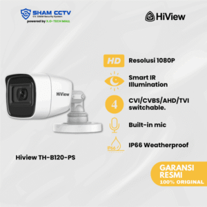 Hiview TH-B120-PS Outdoor – Kamera 2MP IR Night Vision dengan Bodi Metal Tahan Cuaca