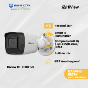 Hiview IP-B121H-UC – Kamera IP Bullet 2MP Full Color dengan Audio & PoE