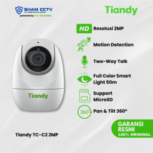 Tiandy TC-H2 2MP – Kamera WiFi Outdoor Full HD | Two-Way Audio | Smart IR | IP66 | EasyView App