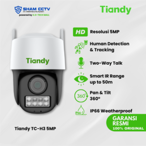 Tiandy TC-H3 5MP – Kamera WiFi Outdoor Full Color | Two-Way Audio | Smart IR | IP66 | EasyView App