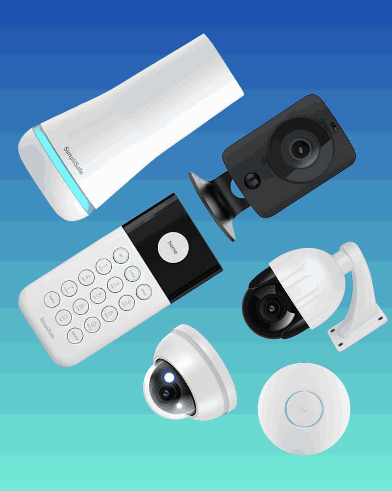 Perangkat keamanan SHAM: CCTV, access control, alarm, dan perangkat pendukung