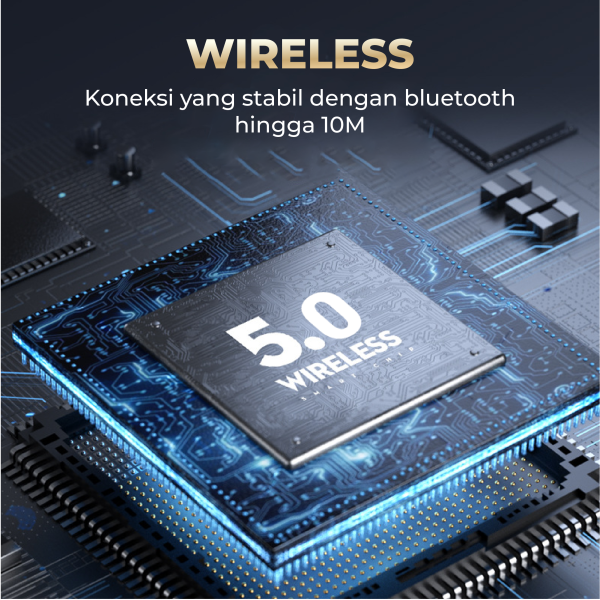 Kisonli Headphone Wireless Gaming Bluetooth A8 – Colorful Light - Gambar 2