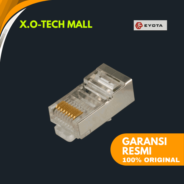 Konektor RJ45 Cat6 Eyota (Metal) – 50 Pcs