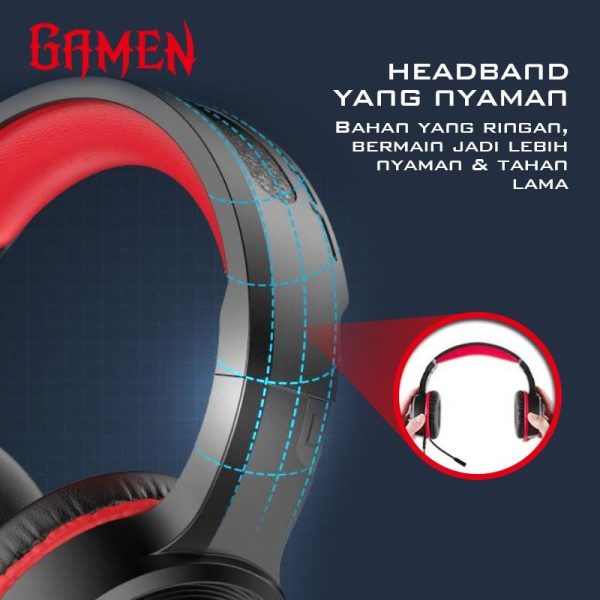 GAMEN GH100 — Gaming Headphone - Gambar 3