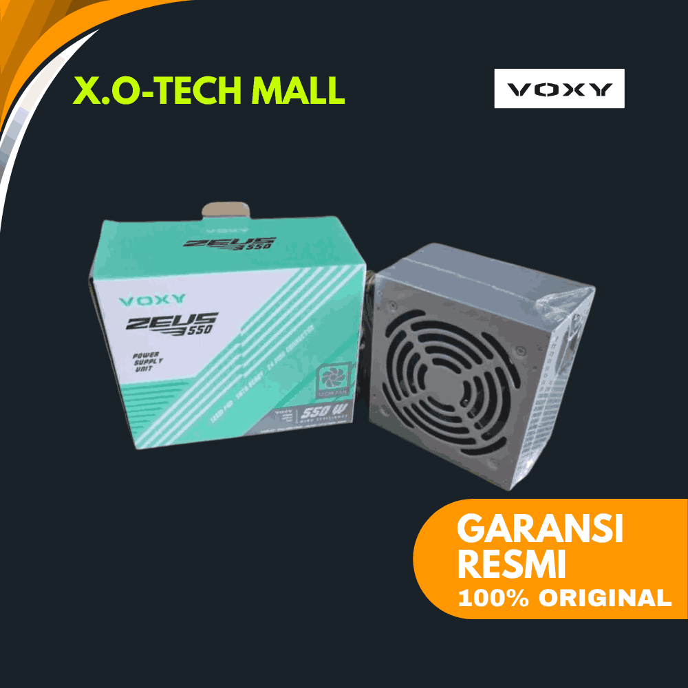 VOXY ZEUS 550W — ATX Power Supply (Fan 12 cm)