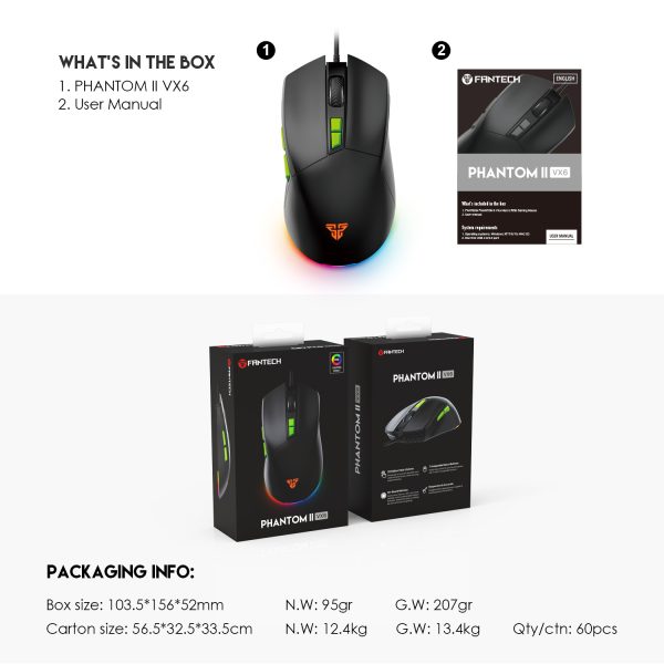 Fantech VX6 Phantom II (BLACK) - Gambar 14