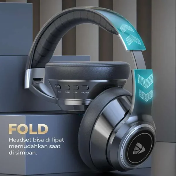 Kisonli Headphone Wireless Gaming Bluetooth A8 – Colorful Light - Gambar 4