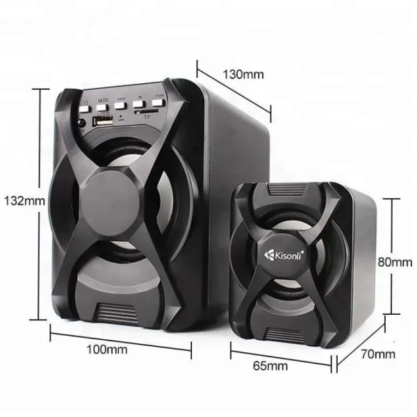 Speaker Kisonli U2500 (2.1) Bluetooth - Gambar 2