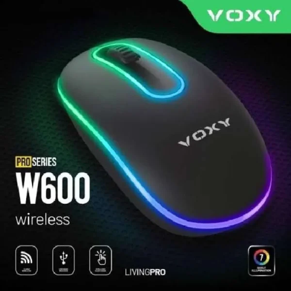 Voxy W600 — Mouse Wireless RGB Light - Gambar 3