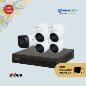 Paket CCTV Dahua 5MP Audio Infrared 5 Kamera