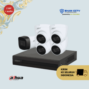 Paket CCTV Dahua 2MP Audio Infrared 5 Kamera