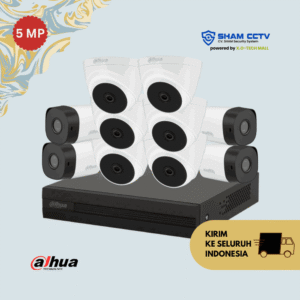 Paket CCTV Dahua 5MP Infrared 10 Kamera