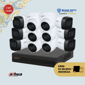 Paket CCTV Dahua 2MP Audio Infrared 12 Kamera