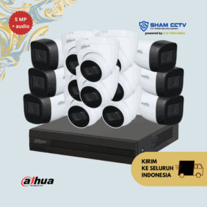 Paket CCTV Dahua 5MP Audio Infrared 14 Kamera