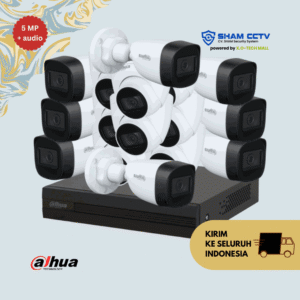 Paket CCTV Dahua 5MP Audio Infrared 16 Kamera