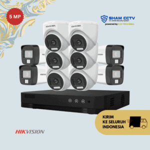 Paket CCTV Hikvision 5MP Infrared 10 Kamera
