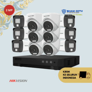 Paket CCTV Hikvision 2MP Infrared 12 Kamera