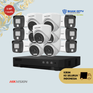 Paket CCTV Hikvision 5MP Audio Infrared 13 Kamera