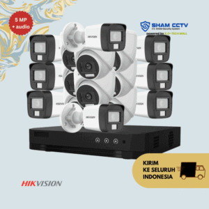 Paket CCTV Hikvision 5MP Audio Infrared 16 Kamera