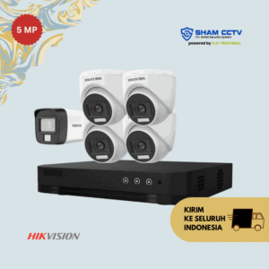 Paket CCTV Hikvision 5MP Infrared 5 Kamera
