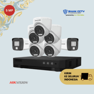 Paket CCTV Hikvision 5MP Infrared 7 Kamera