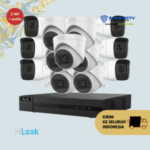 Paket CCTV Hilook 2MP Audio Infrared 13 Kamera