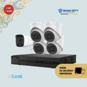 Paket CCTV Hilook 2MP Audio Infrared 5 Kamera