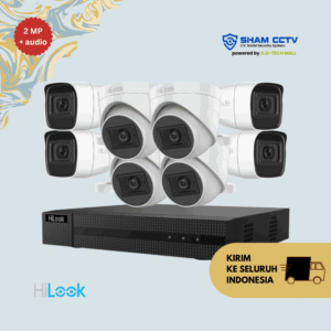 Paket CCTV Hilook 2MP Audio Infrared 8 Kamera