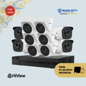 Paket CCTV Hiview 2MP Audio 10 Kamera