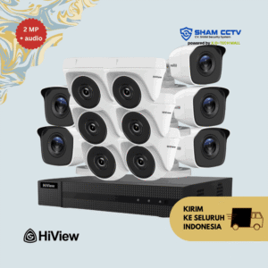 Paket CCTV Hiview 2MP Audio 11 Kamera