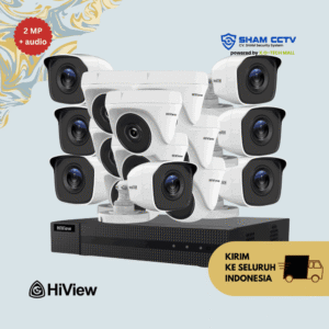 Paket CCTV Hiview 2MP Audio 15 Kamera