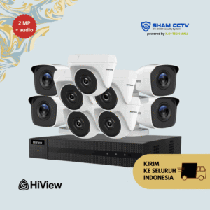 Paket CCTV Hiview 2MP Audio 9 Kamera