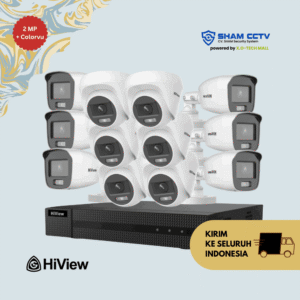 Paket CCTV Hiview 2MP Colorvu 12 Kamera