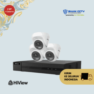 Paket CCTV Hiview 2MP Colorvu 3 Kamera
