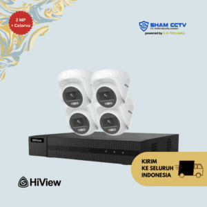 Paket CCTV Hiview 2MP Colorvu 4 Kamera