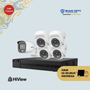 Paket CCTV Hiview 2MP Colorvu 5 Kamera
