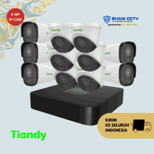 Paket CCTV Tiandy 2MP IP Cam 11 Kamera