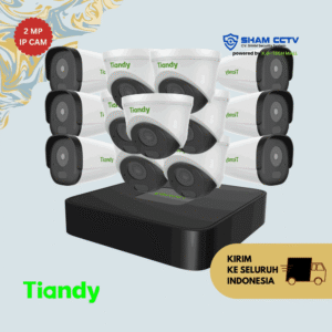 Paket CCTV Tiandy 2MP IP Cam 13 Kamera
